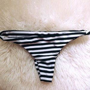 Mikoh striped bikini bottoms